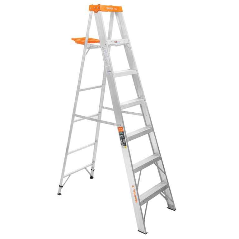 Escalera de tijera tipo II 6 peldaños y bandeja, Truper 16744