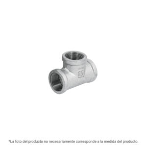 Tee sencilla acero galvanizado 1/4", FOSET 43980