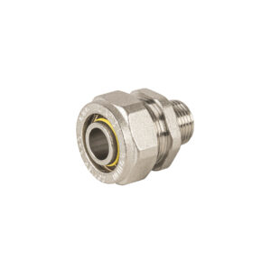 Conector para PEALPE, 1/2x3/8", con rosca macho, Foset 44852