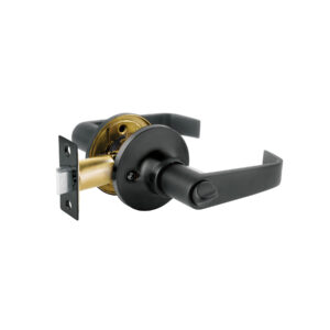 Cerradura manija "Siena" p/recámara, negro mate, HERMEX 48431