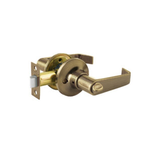 Cerradura manija "Siena" p/recámara, latón antiguo, HERMEX 49419
