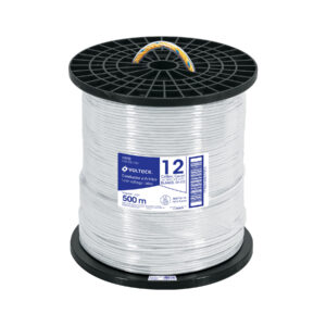 Metro de cable THHW-LS 12 AWG blanco en carrete de 500 m 40113
