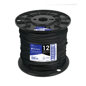 Metro de cable THHW-LS 12 AWG negro en carrete de 500 m 40117