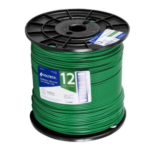 Metro de cable THHW-LS 12 AWG verde en carrete de 500 m 40121