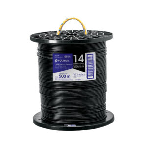 Metro de cable THHW-LS 14 AWG negro en carrete de 500 m 40116