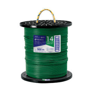 Metro de cable THHW-LS 14 AWG verde en carrete de 500 m 40120