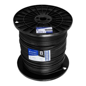 Metro de cable THHW-LS 8 AWG negro en carrete de 500 m 40119