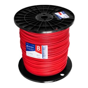 Metro de cable THHW-LS 8 AWG rojo en carrete de 500 m 40127