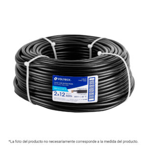 Metro de cable uso extra rudo 2 x 14 AWG en rollo de 100 m 40004