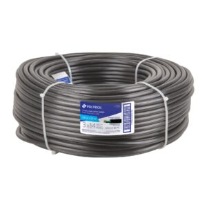 Metro de cable uso extra rudo 3 x 14 AWG en rollo de 100 m 40007