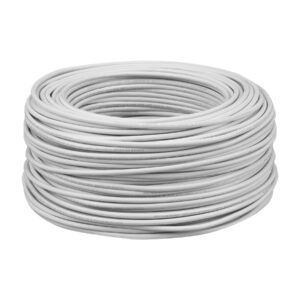 Rollo de 100 metros de cable THW CCA 10 AWG blanco, Basic 40208