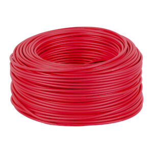 Rollo de 100 metros de cable THW CCA 10 AWG rojo, Basic  40210