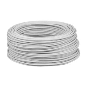 Rollo de 100 metros de cable THW CCA 12 AWG blanco, Basic 40212