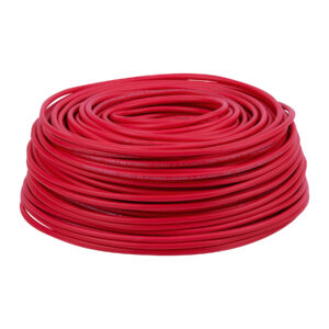 Rollo de 100 metros de cable THW CCA 8 AWG rojo, Basic 40206