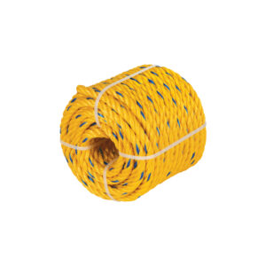 Metro cuerda amarilla de polipropileno 19mm, rollo 7m 40994