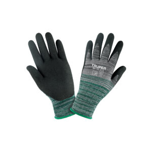 Guantes de nylon recubiertos de nitrilo arenoso, M, TRUPER 17064