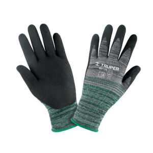Guantes de nylon recubiertos de nitrilo arenoso, XG, Truper 103869