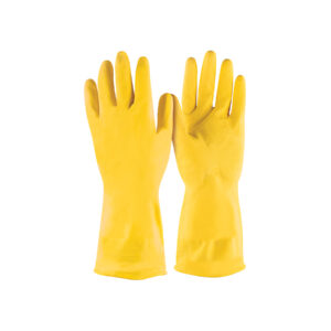 Guantes de látex para limpieza, amarillos, XG, Pretul 29942