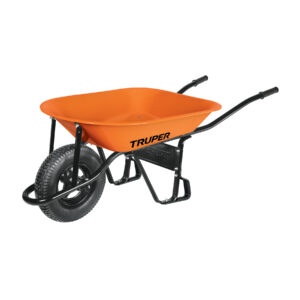 Carretilla 4.5 ft3 Neumática, bastidor tubular, Truper 11740