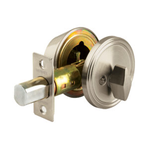 Cerrojo llave-mariposa níquel satin, llave de puntos, HERMEX 44036