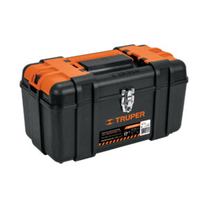 Caja p/herramienta 17" con compartimentos, broches metálicos 102434