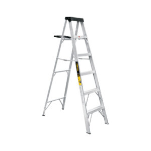 Escalera de tijera tipo III 5 escalones y bandeja, PRETUL 20688