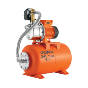 Equipo hidroneumático 24L, jet inoxidable 1/2 HP, TRUPER 10077