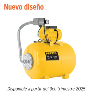 Equipo hidroneumático 50L, bomba periférica 1/2 HP, PRETUL 20184