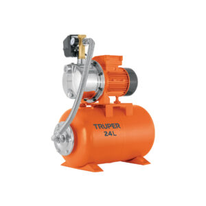 Equipo hidroneumático 24L, jet inoxidable 3/4 HP, TRUPER 104046