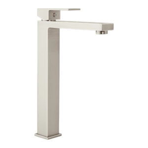 Monomando alto para lavabo, satín, FOSET KUBO 44204