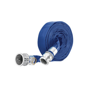 Rollo de manguera plana 1.5"x7.5m de descarga c/conexiones 103647