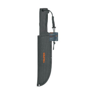 Machete doble filo 10", cacha inyectada, con funda, TRUPER 103015