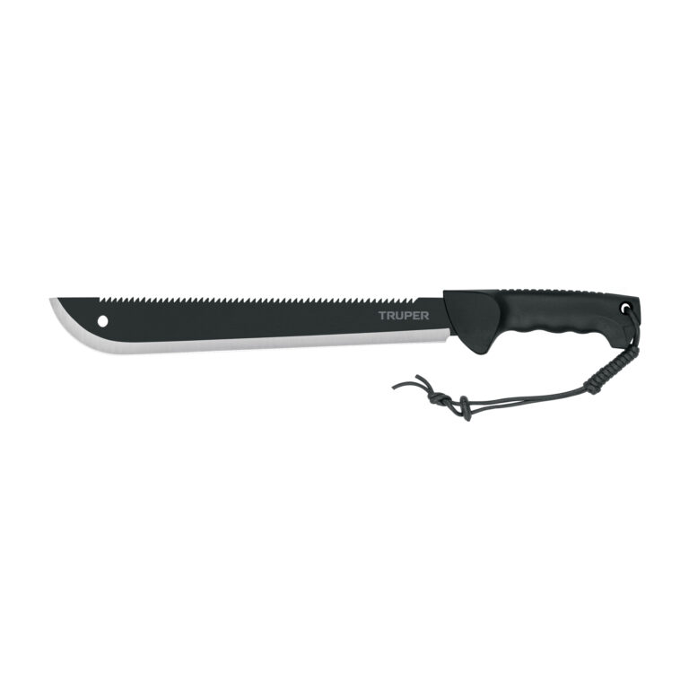 Machete doble filo 14", cacha inyectada, con funda, TRUPER 103827