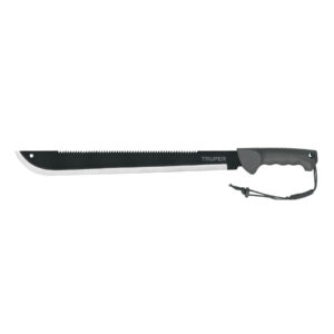 Machete doble filo 18", cacha inyectada, con funda, TRUPER 13098