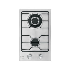 Parrilla gas empotrable 30cm, 2 quem, inox, esmalte, FOSET 45509