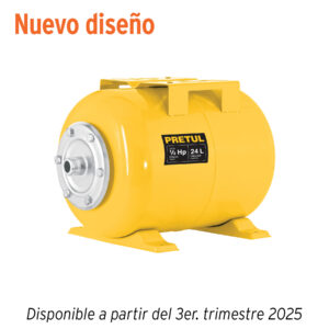 Tanque hidroneumático horizontal, 24 litros, PRETUL 27039