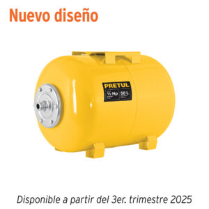 Tanque hidroneumático horizontal, 50 litros, PRETUL 27041
