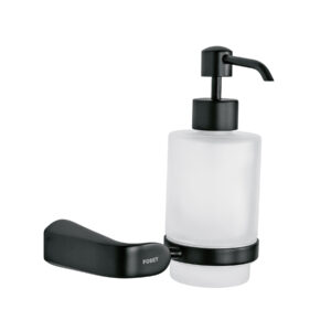 44278 Dispensador de jabón a pared, negro, FOSET RIVIERA