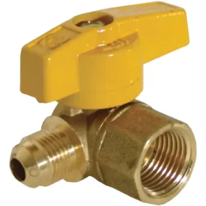 Llave de Control para Gas 1/2" FNPT X 3/8" Flare Angular IP-206