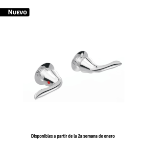 44905 Juego 2 manerales palanca para regadera, cromo, FOSET AERO