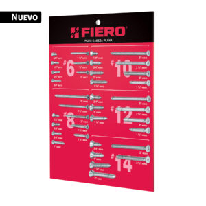 56015 Exhibidor de pijas cabeza plana, FIERO