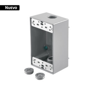 43563 Condulet rectangular 1/2" tipo FS de 3 salidas, VOLTECK