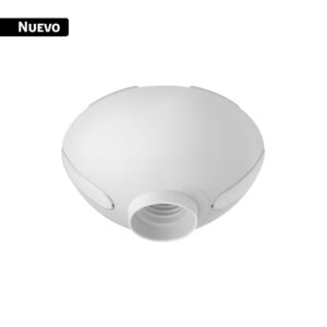 43727 Portalámpara 4-1/2" de plástico, para sobreponer, VOLTECK