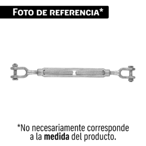 43956 Tensor forjado 3/4" quijada - quijada, galvanizado, FIERO